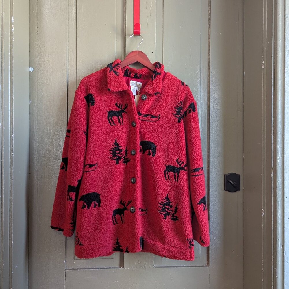NWT Coldwater Creek Button up Fleece Jacket - Vintage